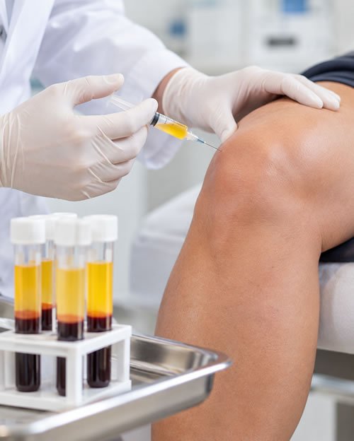 Persona con dolor de rodilla